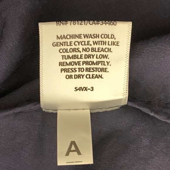 Eileen Fisher Linen Blend High Collar Peplum Jacket/Blazer - Picture 12 of 12